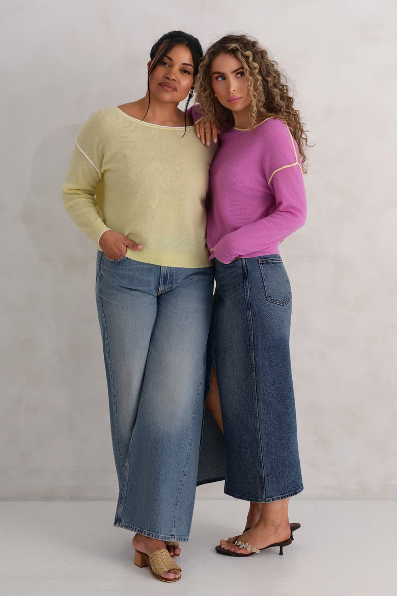 The Awaken Boatneck Long Sleeve, Alternate, color, Electric Flora