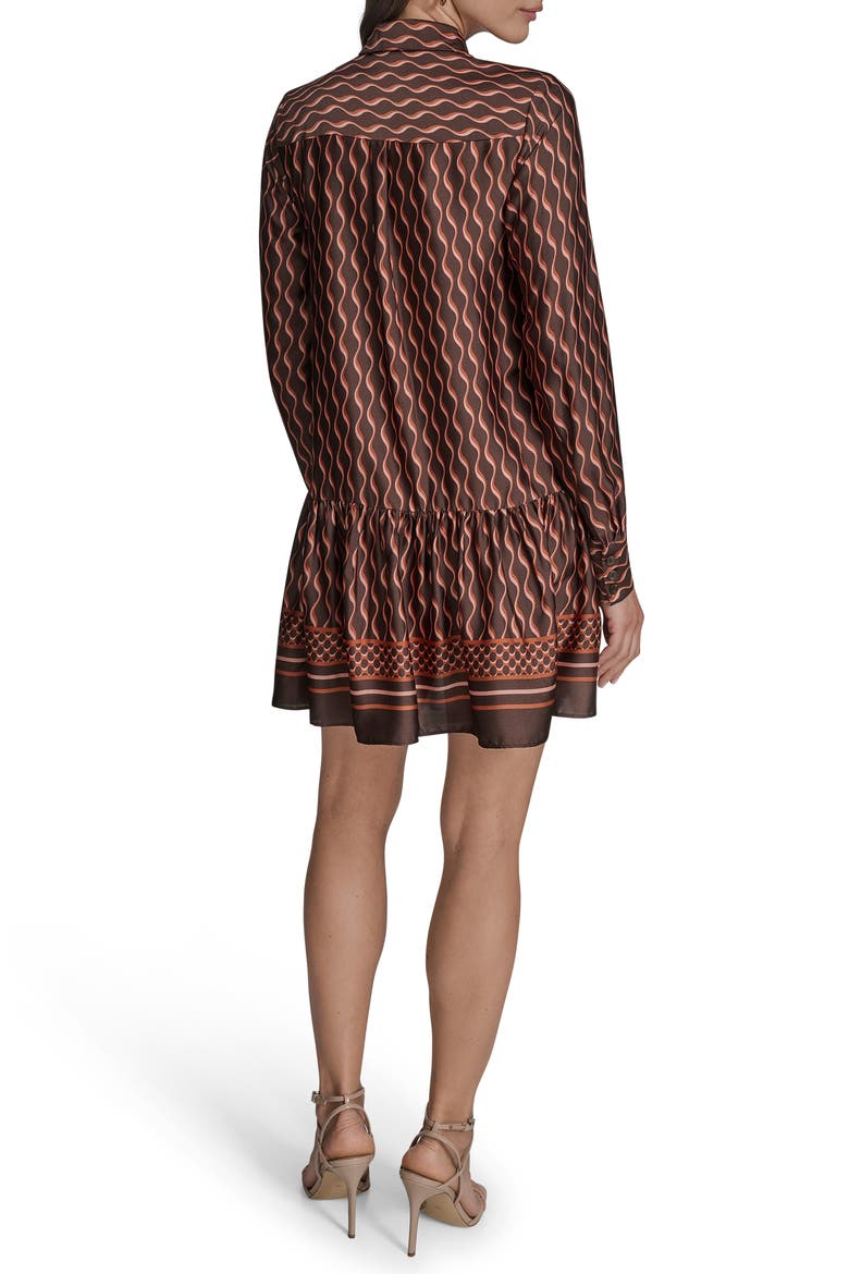 Long Sleeve Drop Waist Shirtdress, Alternate, color, TRUFFLE MULTI