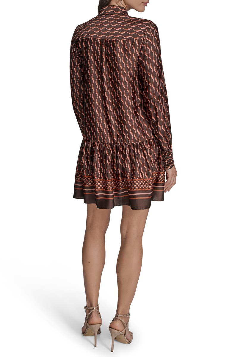 BCBG Long Sleeve Drop Waist Shirtdress, Alternate, color,