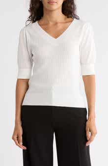 DR2 by Daniel Rainn Pointelle Stitch Sweater