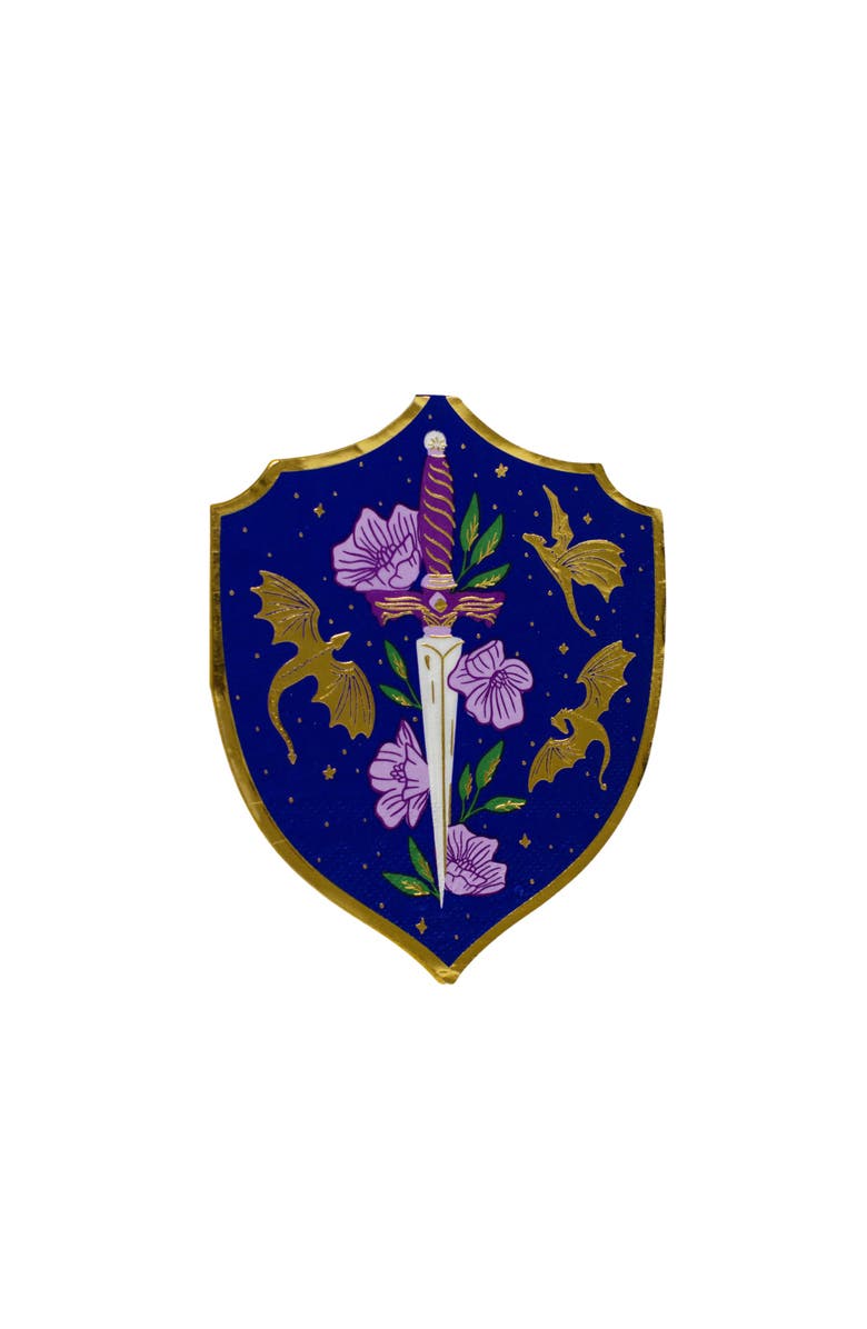 Jollity & Co. Romantasy Shield & Dagger Large Napkins, Main, color, Assorted Pre-Pack