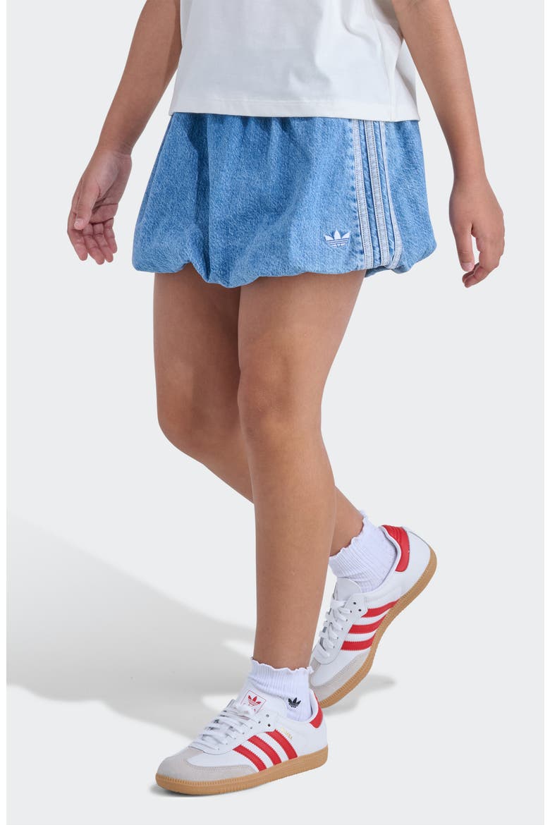Kids' Denim Bubble Skort, Alternate, color, MEDIUM WASH DENIM