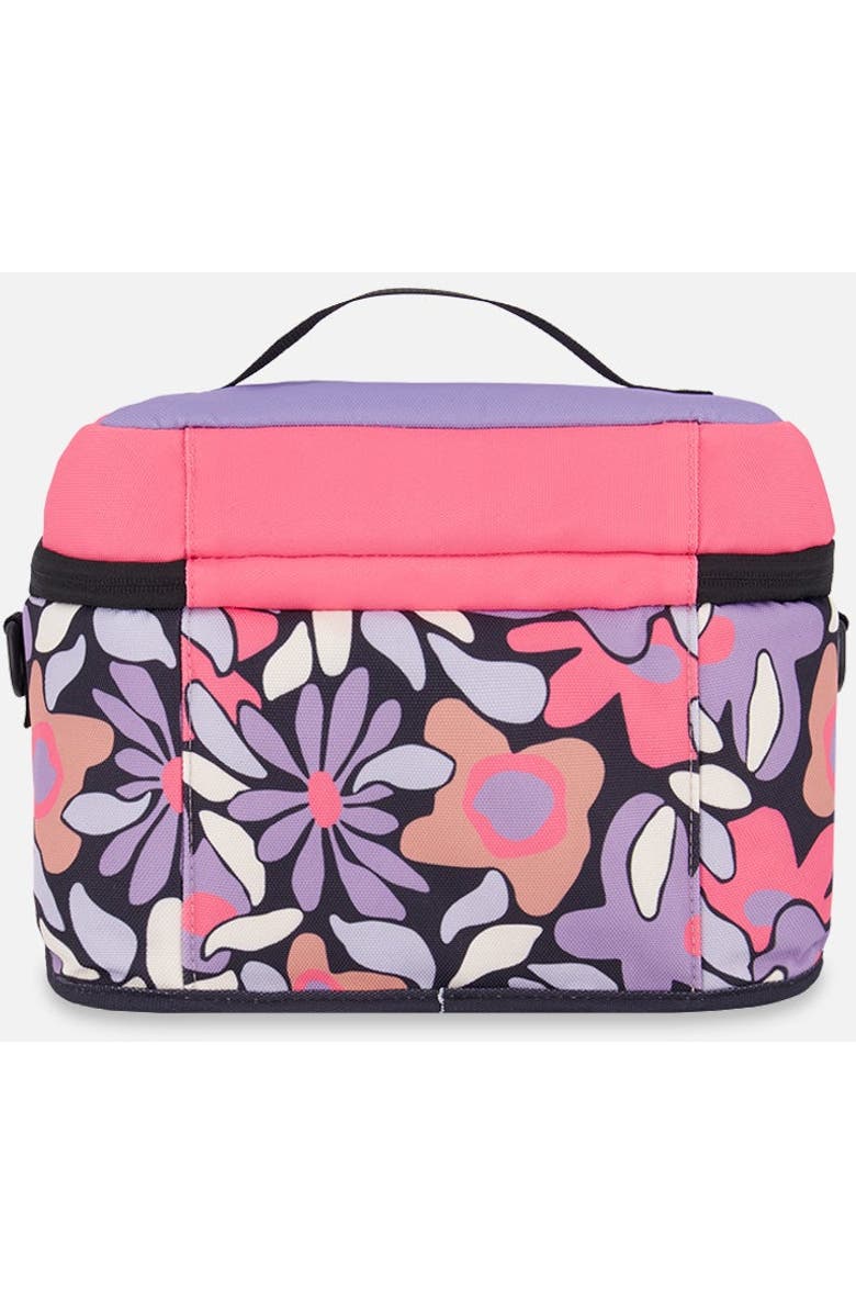 Deux par Deux Girl Lunch Box, Alternate, color, Black Flower