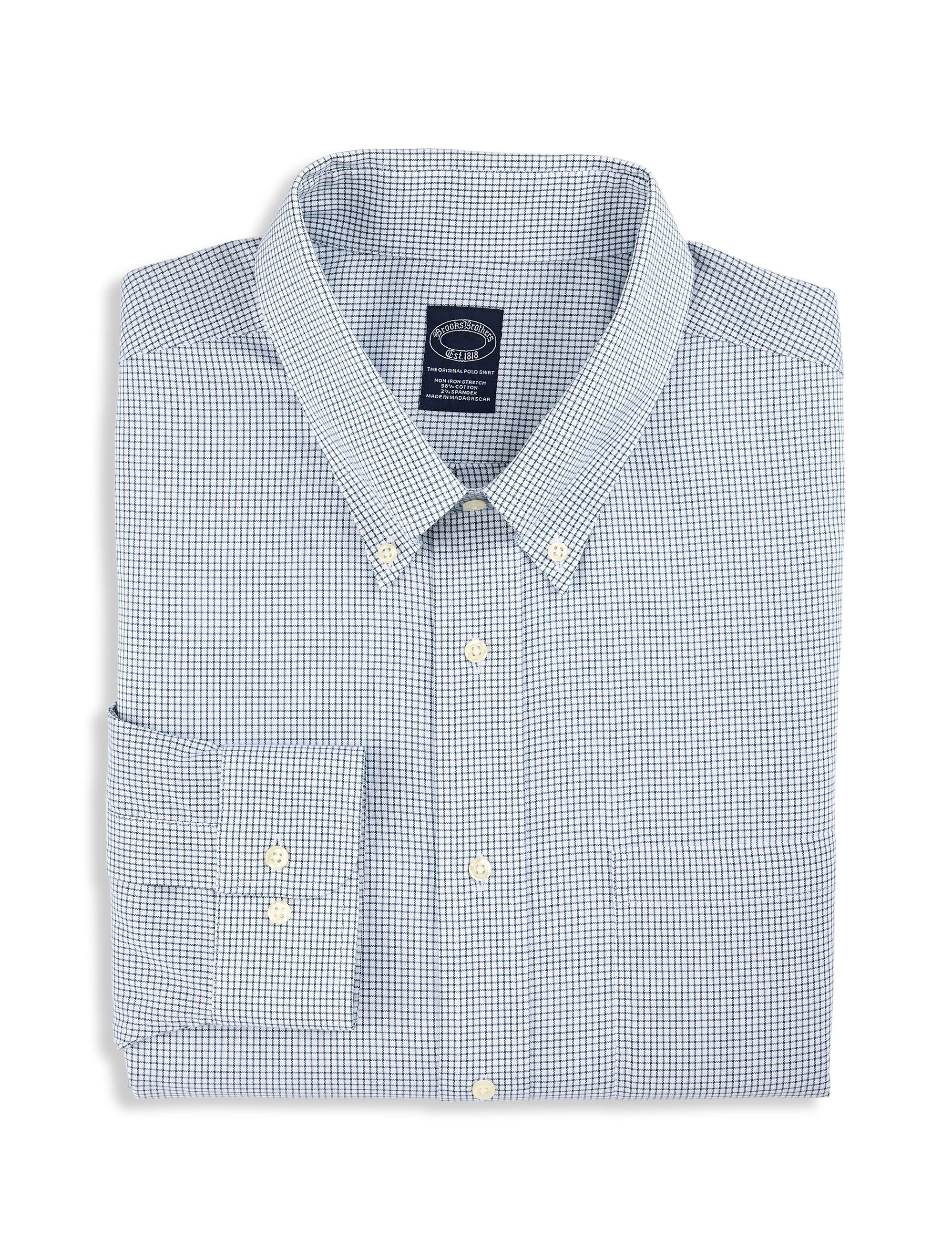 Big & Tall Non-Iron Micro Check Dress Shirt