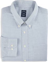 Brooks Brothers Big & Tall Non-Iron Micro Check Dress Shirt