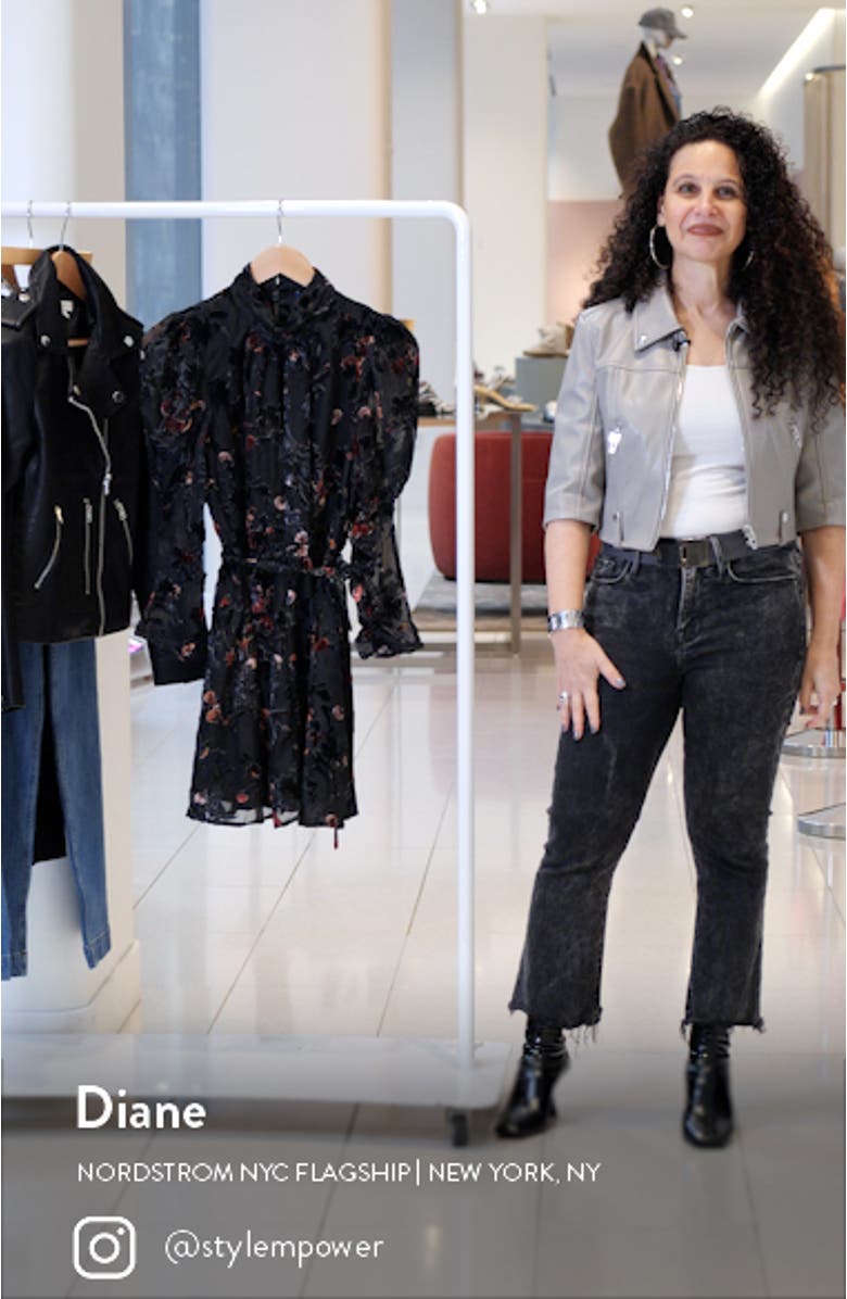 Guthern Burnout Long Sleeve Minidress, sales video thumbnail