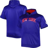 PROFILE Men's Royal New York Rangers Big & Tall Logo Short Sleeve Hoodie