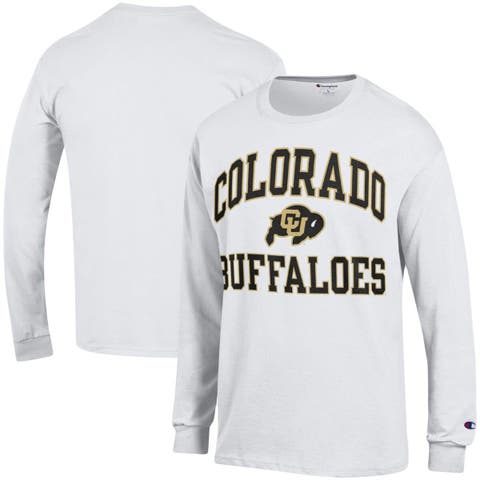 Men's Champion  White Colorado Buffaloes High Motor Long Sleeve T-Shirt
