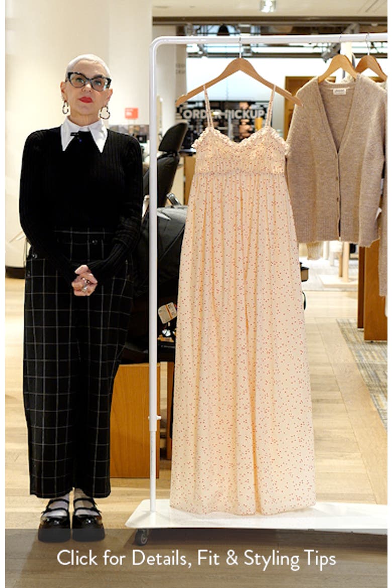 Presa Dot Sweetheart Neck Maxi Dress video