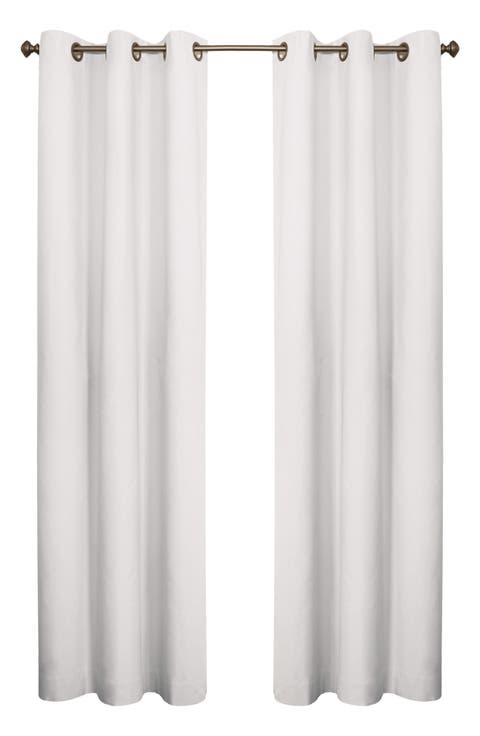 Set of 2 Cotton Curtain Panels