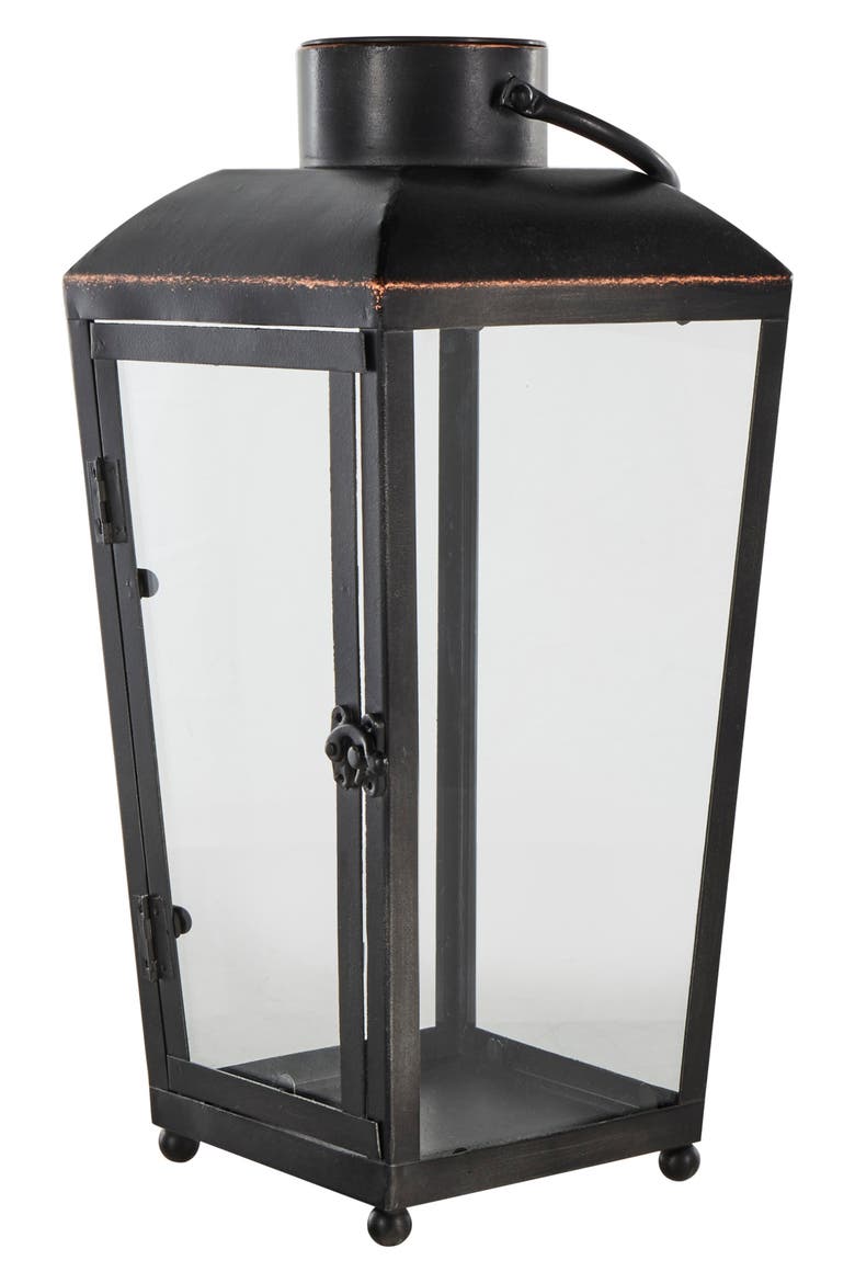 Lantern Candleholder, Alternate, color, BLACK