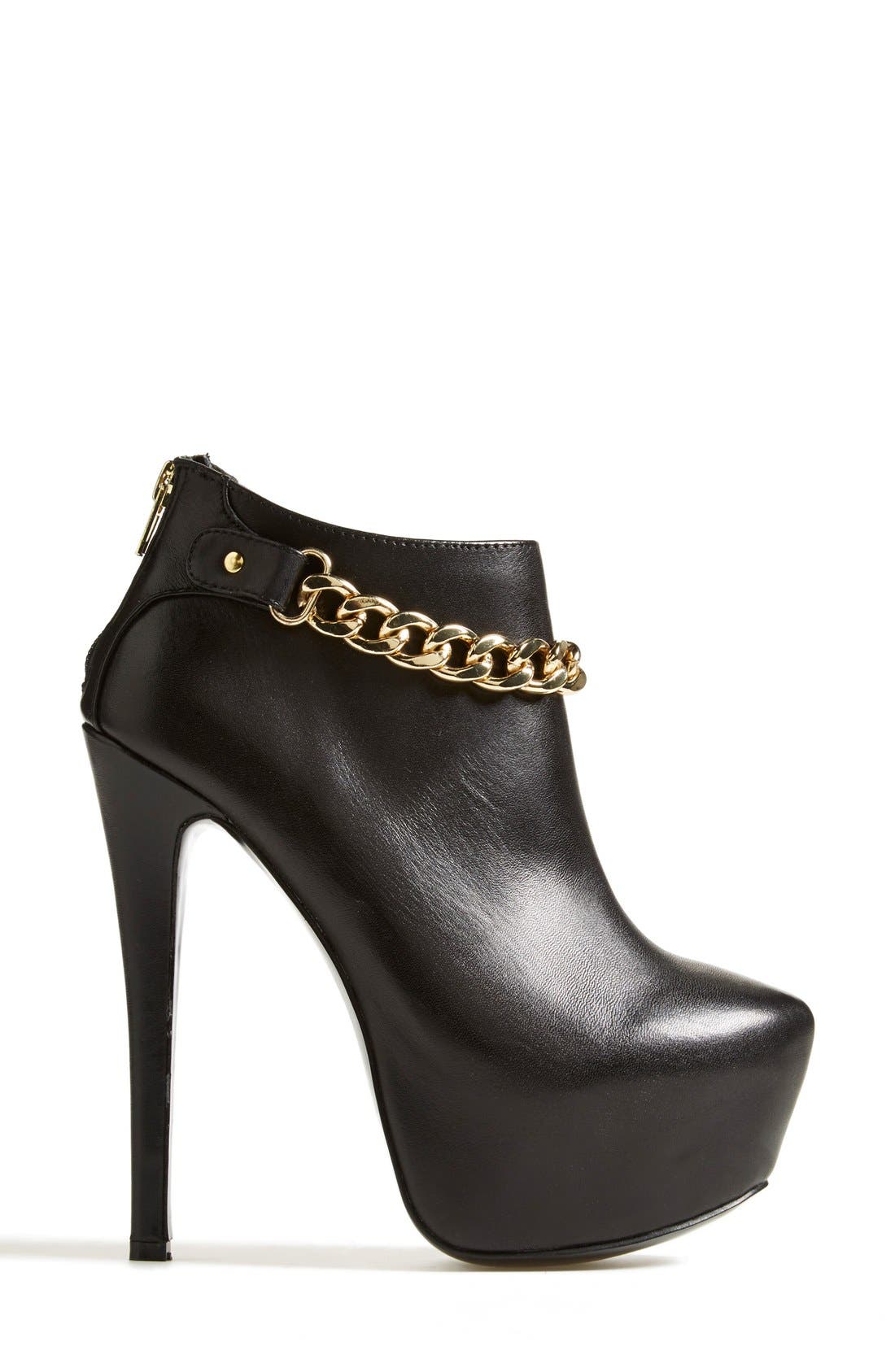 'Vindctve' Platform Bootie, Alternate, color, BLACK LEATHER