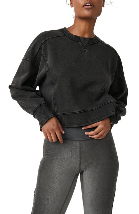 Black Crewneck Knitted Sweatshirt main image 1