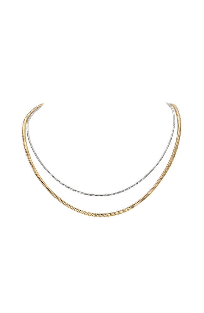 RETRO CHIC Colosseum Necklace, Main, color, Gold & Silver