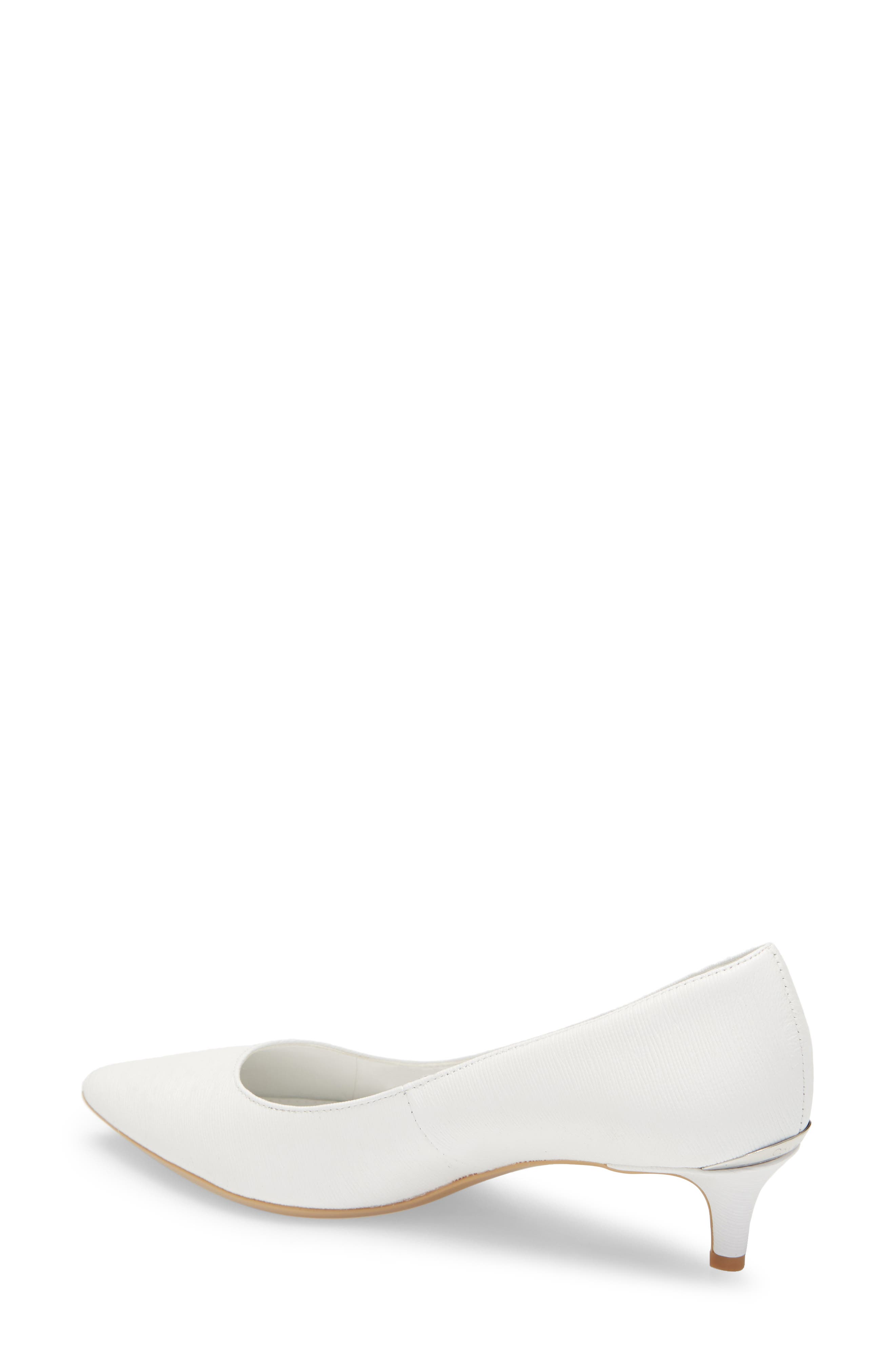 Gabrianna Pump, Alternate, color, WHITE LEATHER