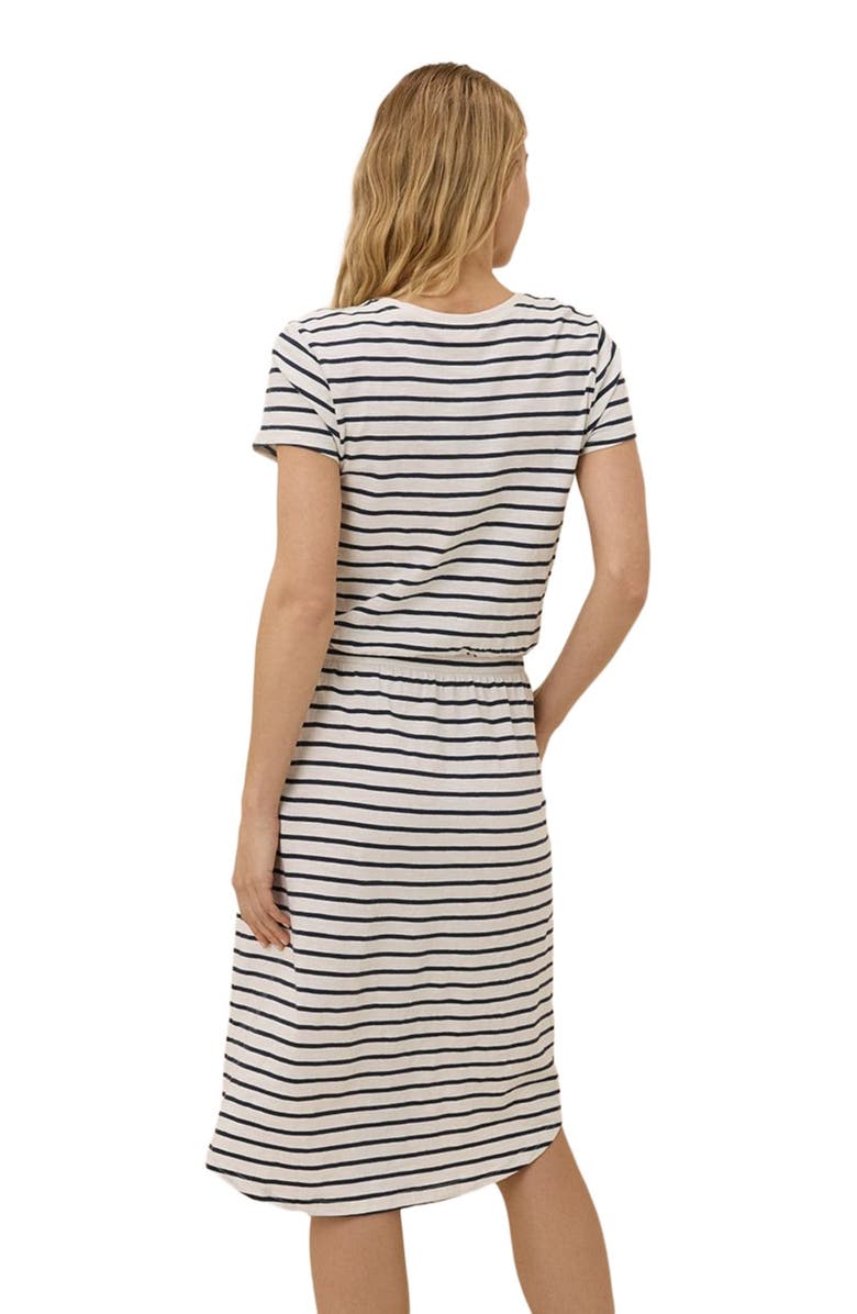 Pact Organic Cotton Relaxed Slub Weekend Dress, Alternate, color, Santa Ana Stripe Midnight Blue