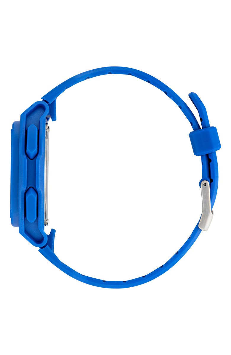 adidas City Tech 4 Silicone Strap Watch, 42mm, Alternate, color, Blue