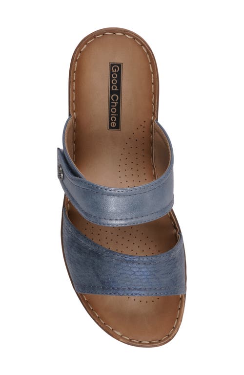 Gc Shoes Meli Comfort Wedge Sandal In Blue