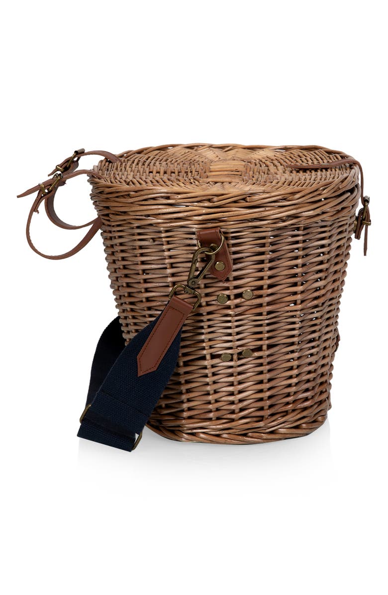 Picnic Time Cambridge Bike Basket, Alternate, color, Beige