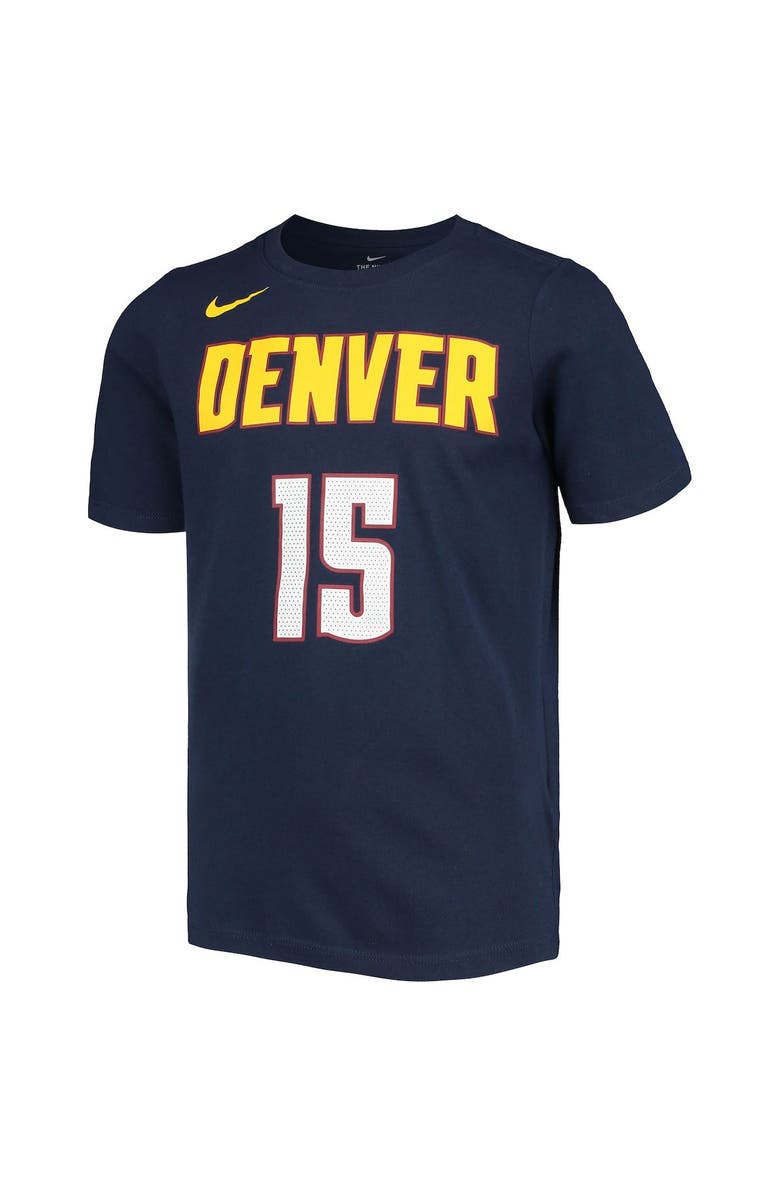 Nike Youth Nike Nikola Jokic Navy Denver Nuggets Logo Name & Number Performance T-Shirt, Alternate, color, Navy