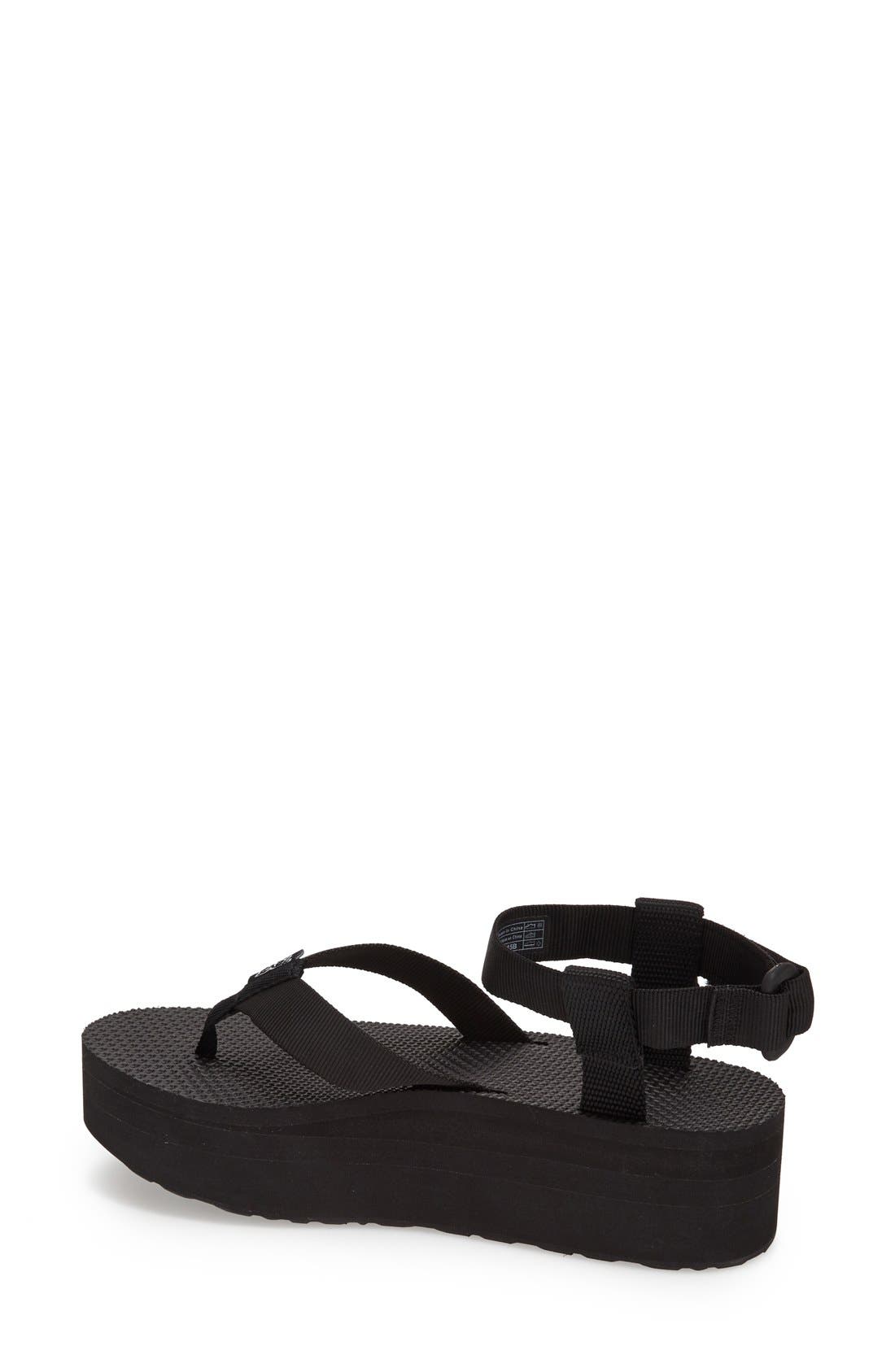 'Original' Flatform Sandal, Alternate, color, BLACK