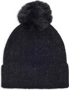 Nanette Lepore Heart Appliqué Pom Beanie
