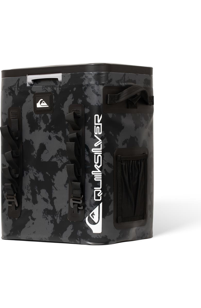 Quiksilver Coastal 20L Multi-Layer Insulated Zipperless Cooler Backpack with Bottle Opener, Alternate, color, Tie-Dye