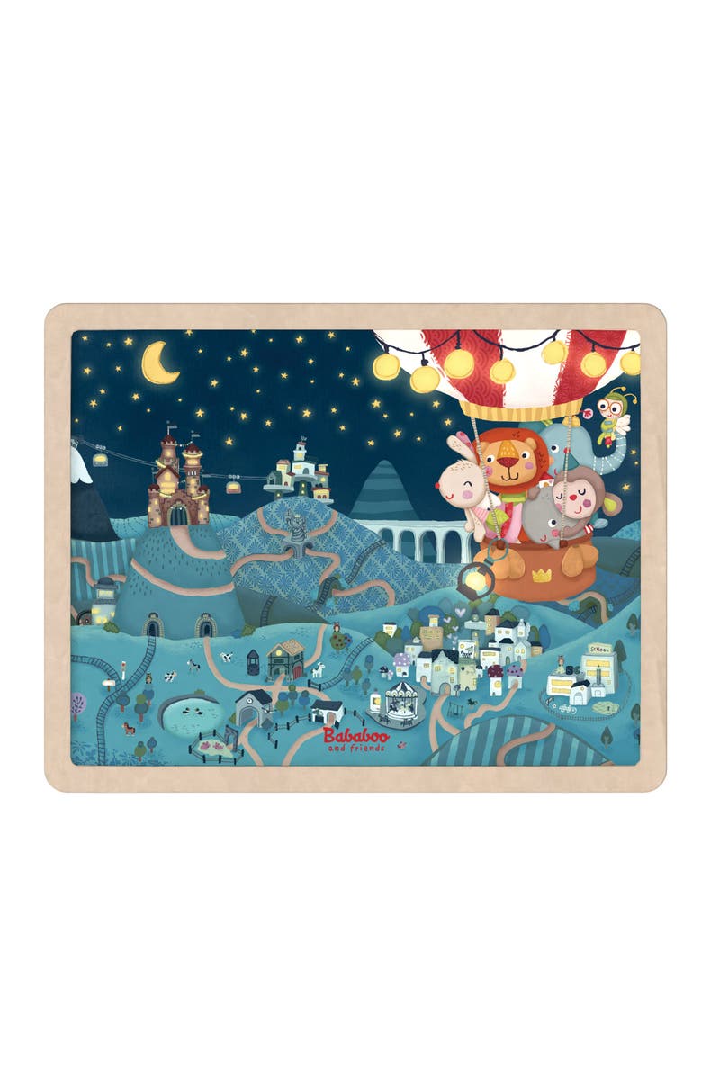 Bababoo and friends<sup>®</sup> Day and Night Discovery Puzzle, Alternate, color, Blue