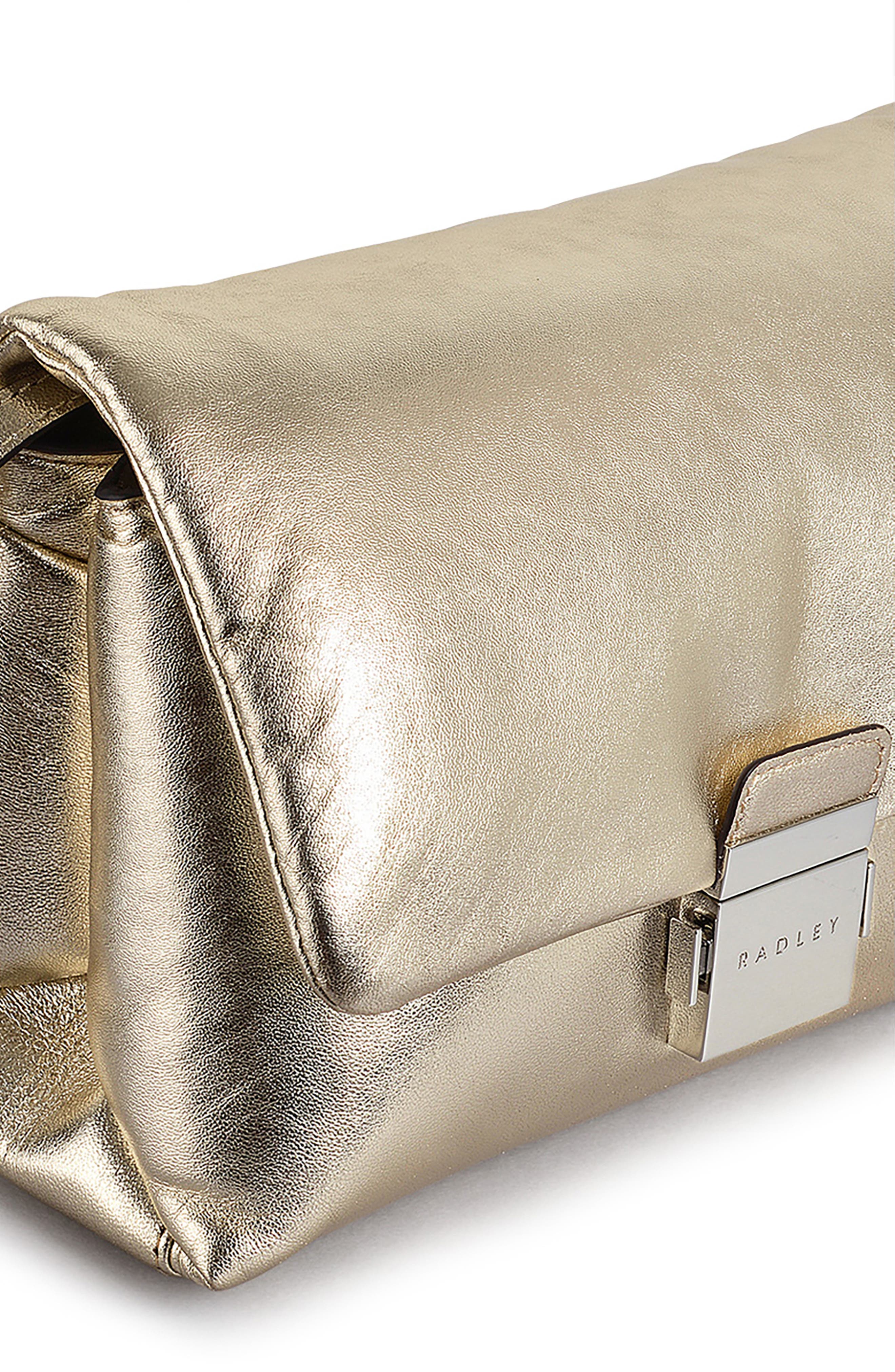 Radley Bondcourt Flap Crossbody Bag, Alternate, color, Icy Gold