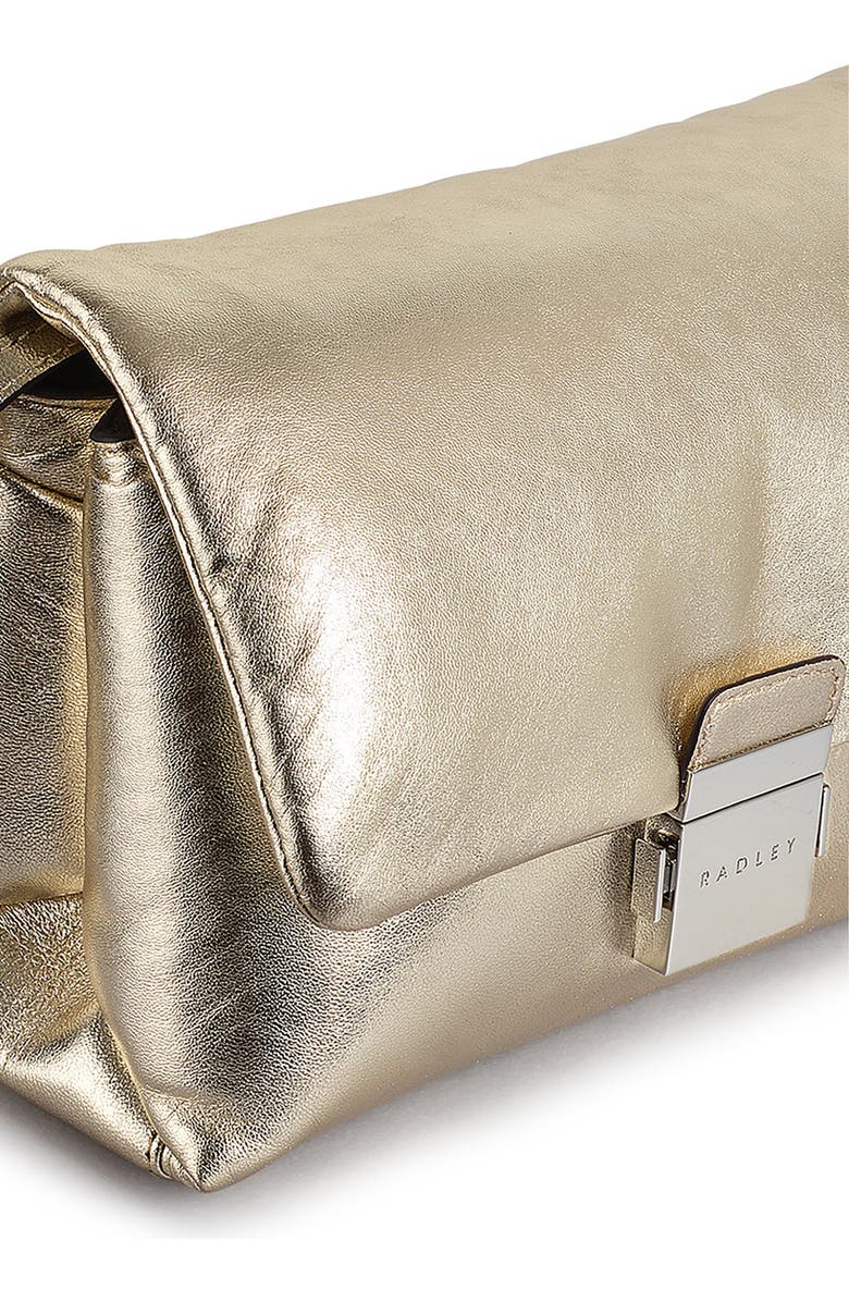 Radley Bondcourt Flap Crossbody Bag, Alternate, color, Icy Gold