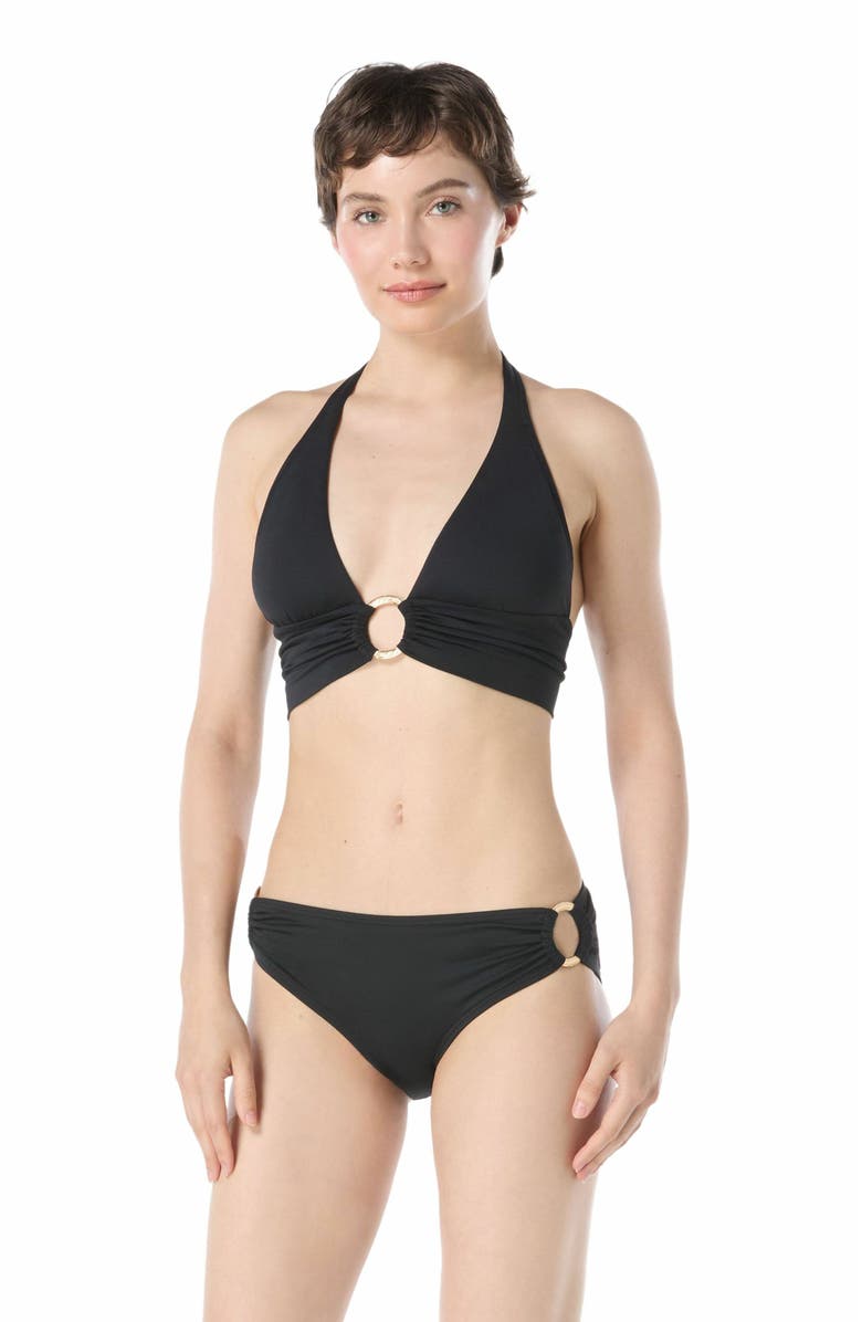 Carmen Marc Valvo Halter Bikini Top, Main, color, 