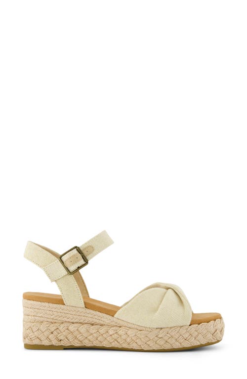 Toms Kinsley Ankle Strap Espadrille Platform Wedge Sandal