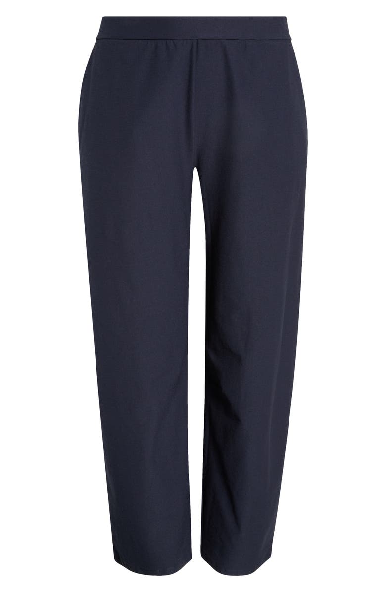Eileen Fisher High Waist Ankle Barrel Leg Pants, Alternate, color, Ink