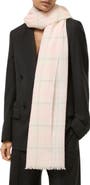 Burberry Sequin Check Wool & Silk Blend Scarf