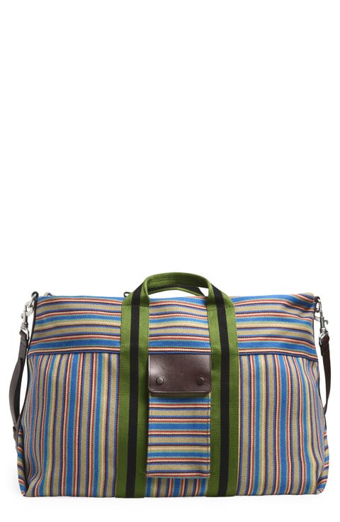 Striped Canvas Tote