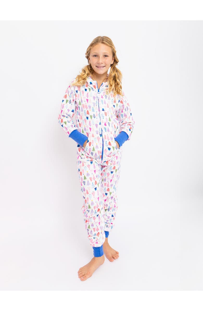Preppy Goose Christmas Plush One Piece Jumpsuit, Main, color, 