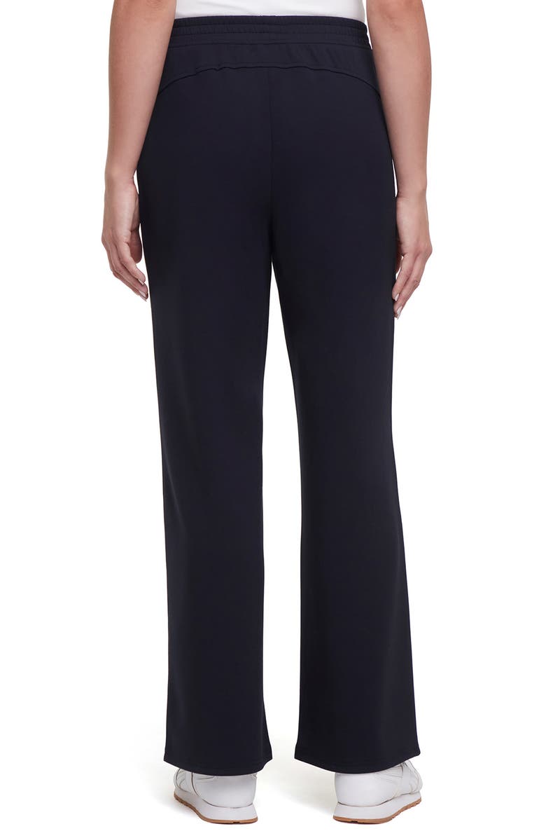 Three Dots Lana Straight Leg Sweatpants, Alternate, color, Black Beauty