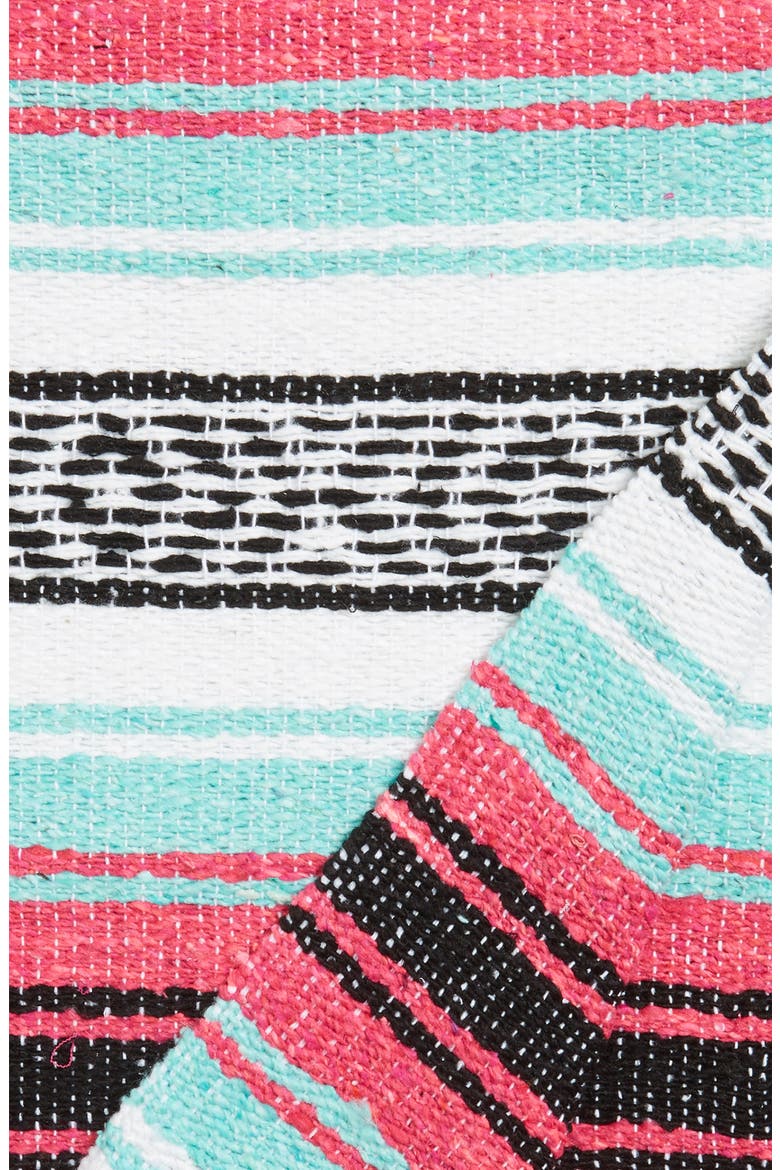 Gunn & Swain Siren Throw Blanket, Alternate, color, MINT/ PINK/ WHITE