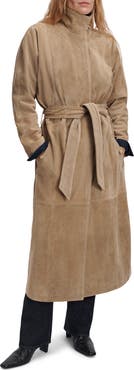 rag & bone Marlene Suede Trench Coat