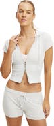 COTTON ON BODY Women's Active Sculpt Fleece Cap Sleeve Zip Through