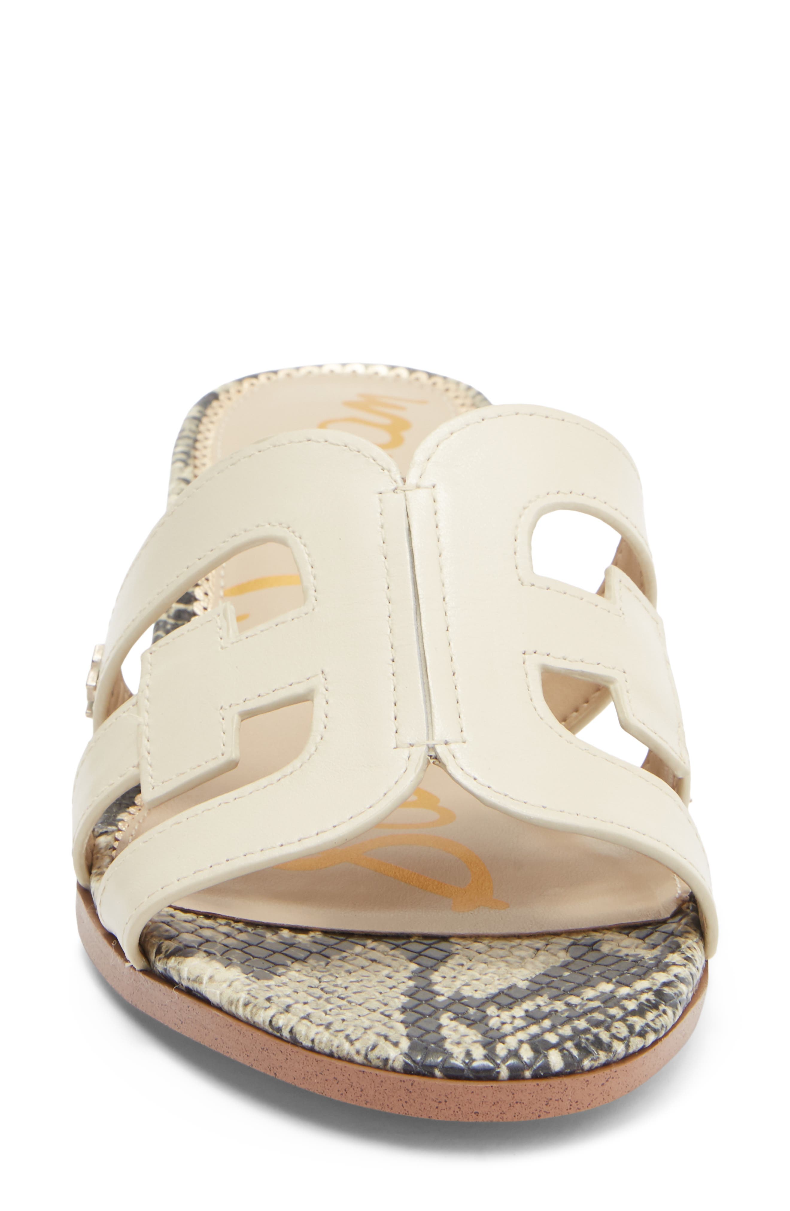 Sam Edelman Illie Block Heel Slide Sandal, Alternate, color, Ivory