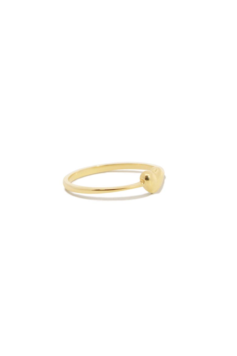 Gold Puffy Heart Ring, Alternate, color, Yellow Gold