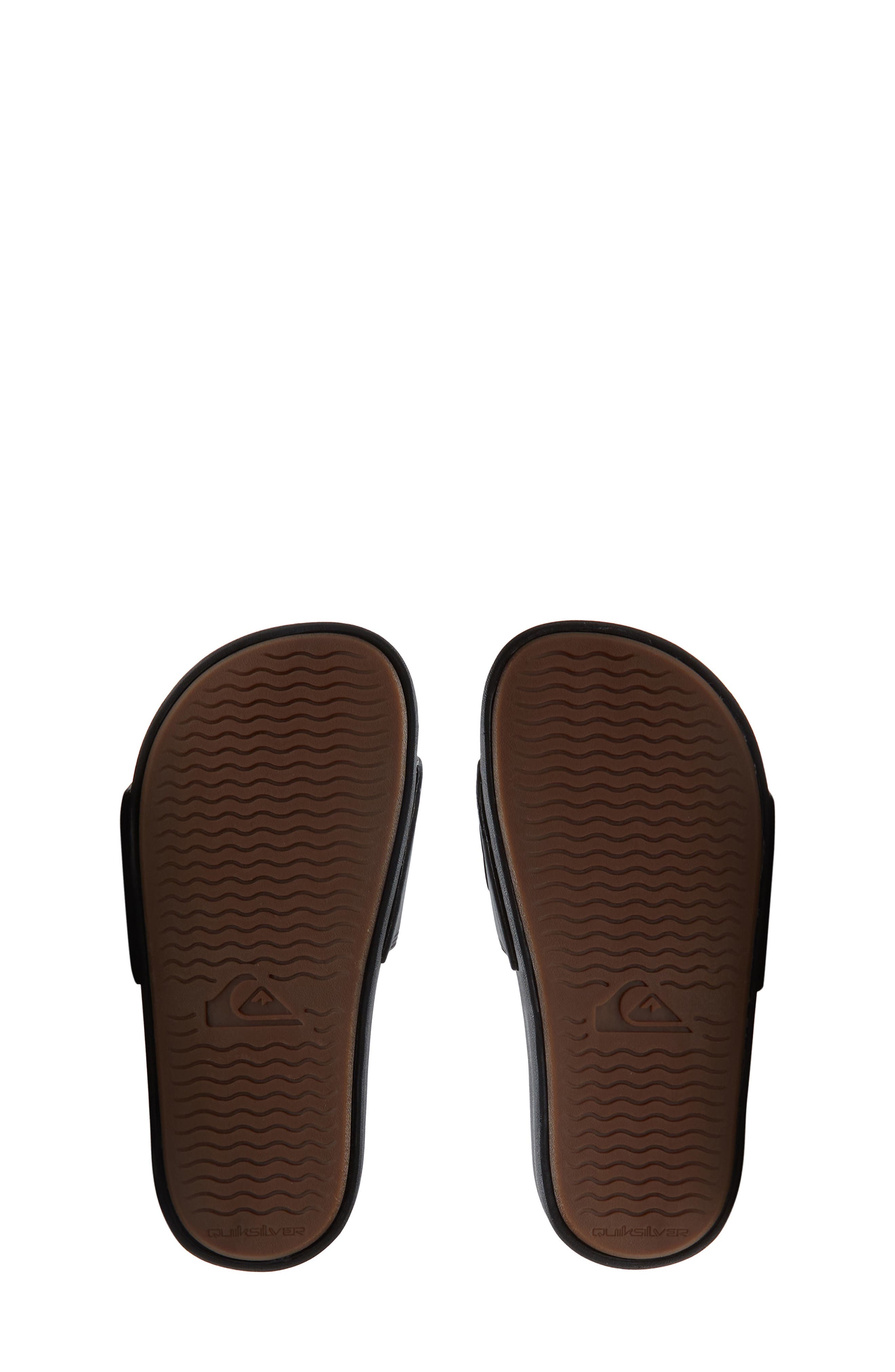 Quiksilver Kids' Rivi II Woordmark Slide Sandal, Alternate, color, Black