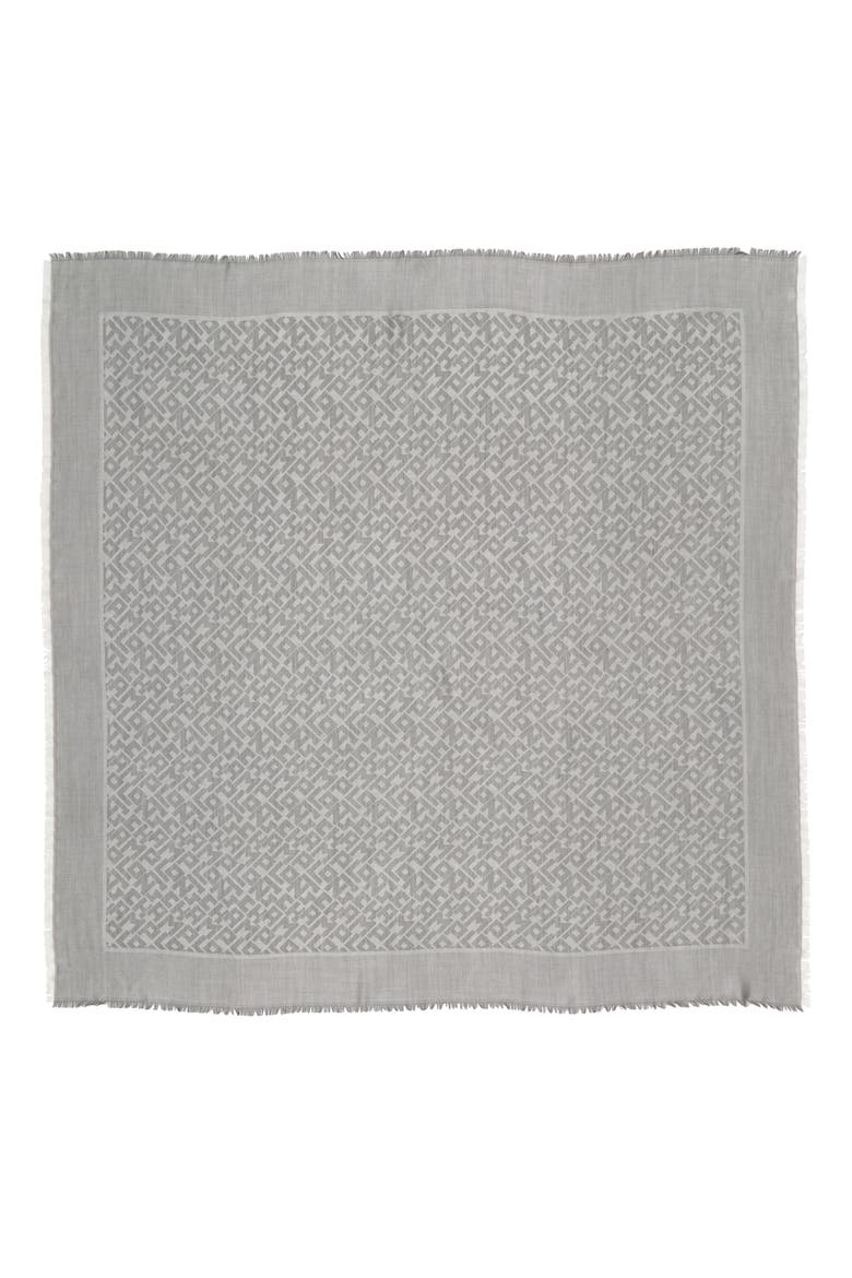 Le Pliage LGP Logo Square Scarf, Alternate, color, GREY