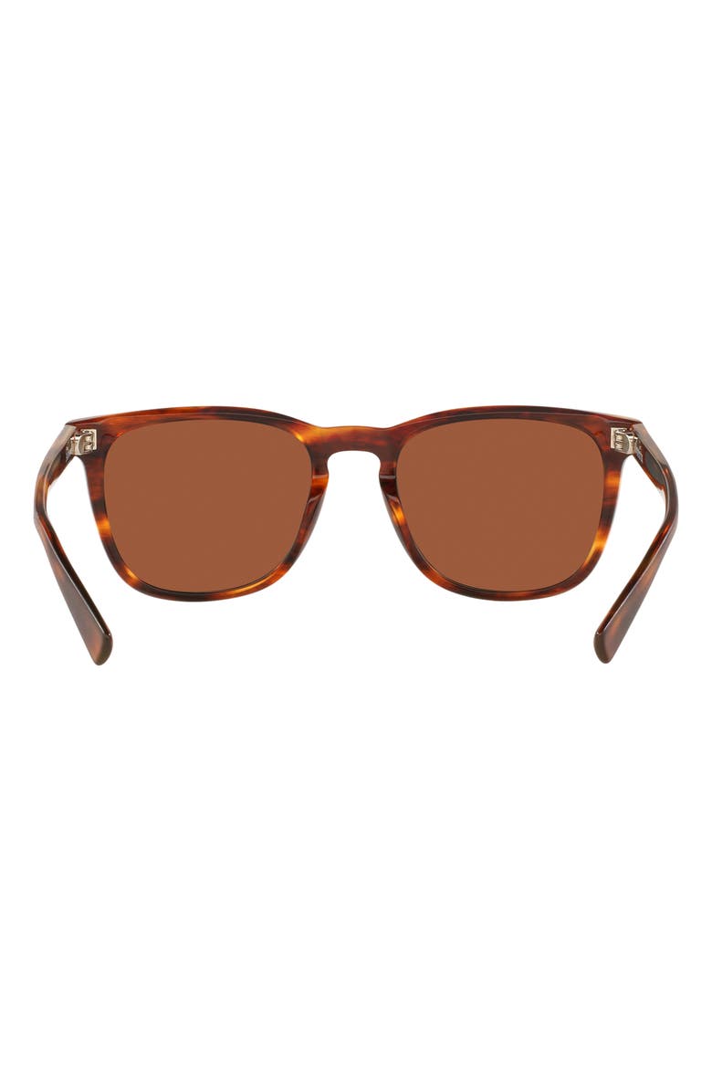 Sullivan 53mm Mirrored Polarized Square Sunglasses, Alternate, color, RETRO TORTOISE