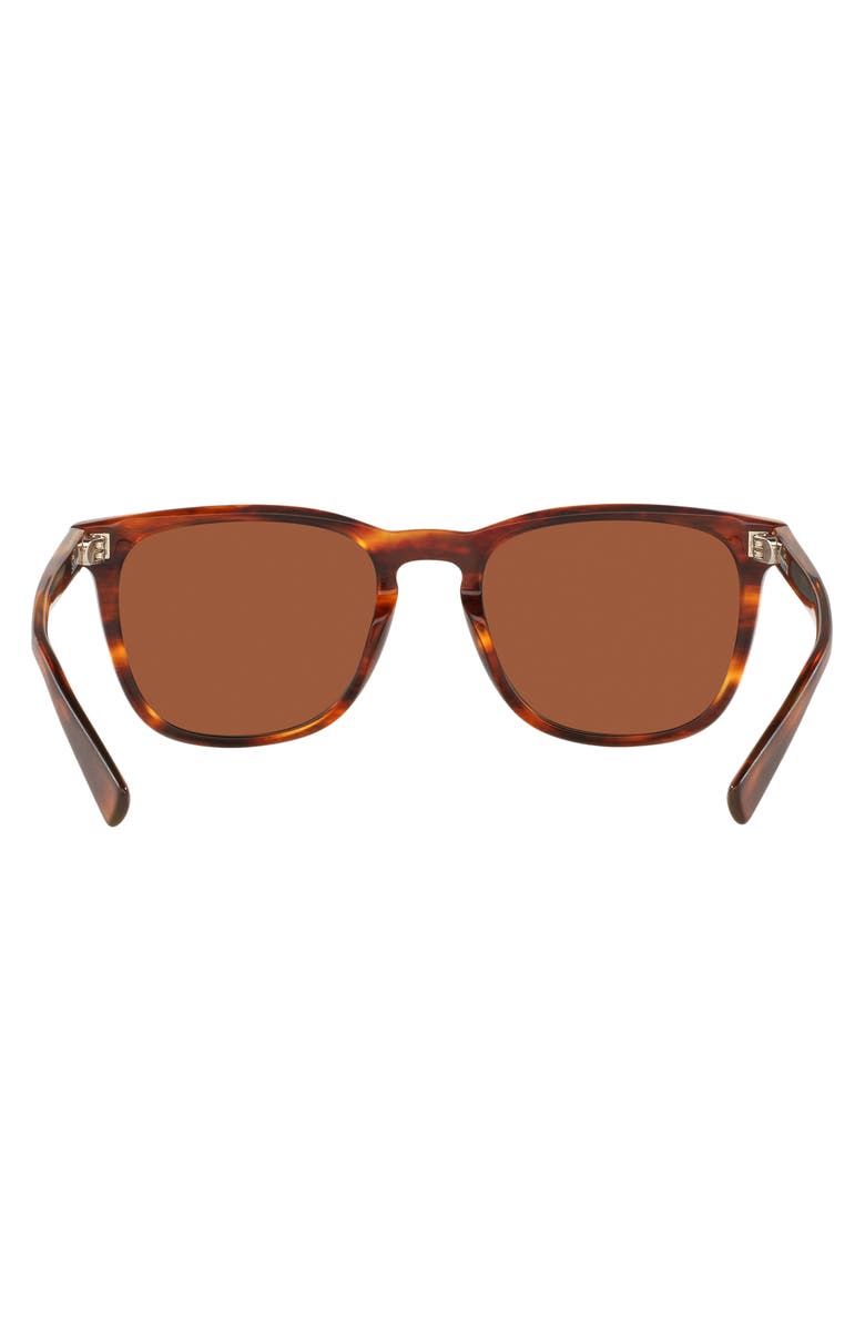 Costa Del Mar Sullivan 53mm Mirrored Polarized Square Sunglasses, Alternate, color, Retro Tortoise