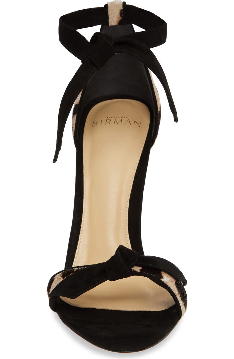 Alexandre Birman Clarita Genuine Calf Hair Ankle Tie Sandal, Alternate, color,