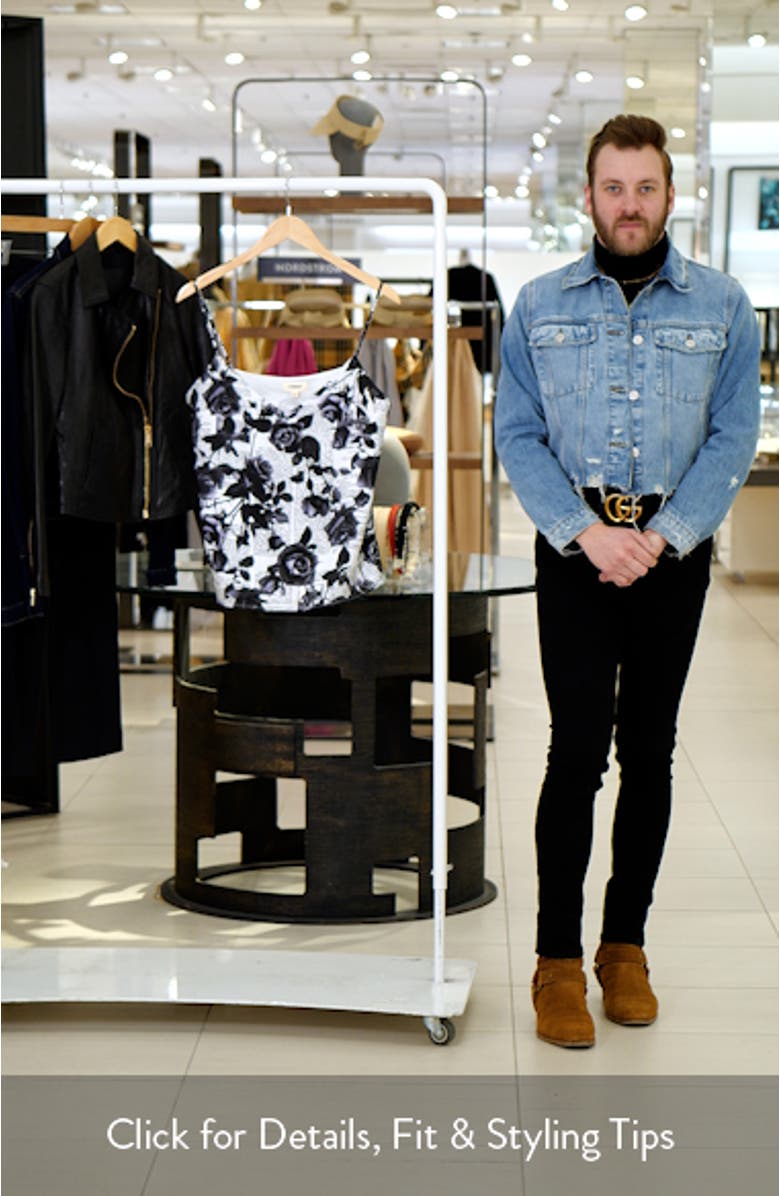 Jane Rose Print Silk Camisole, sales video thumbnail