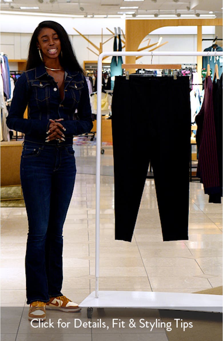Gemma High Waist Ankle Cigarette Ponte Pants, sales video thumbnail