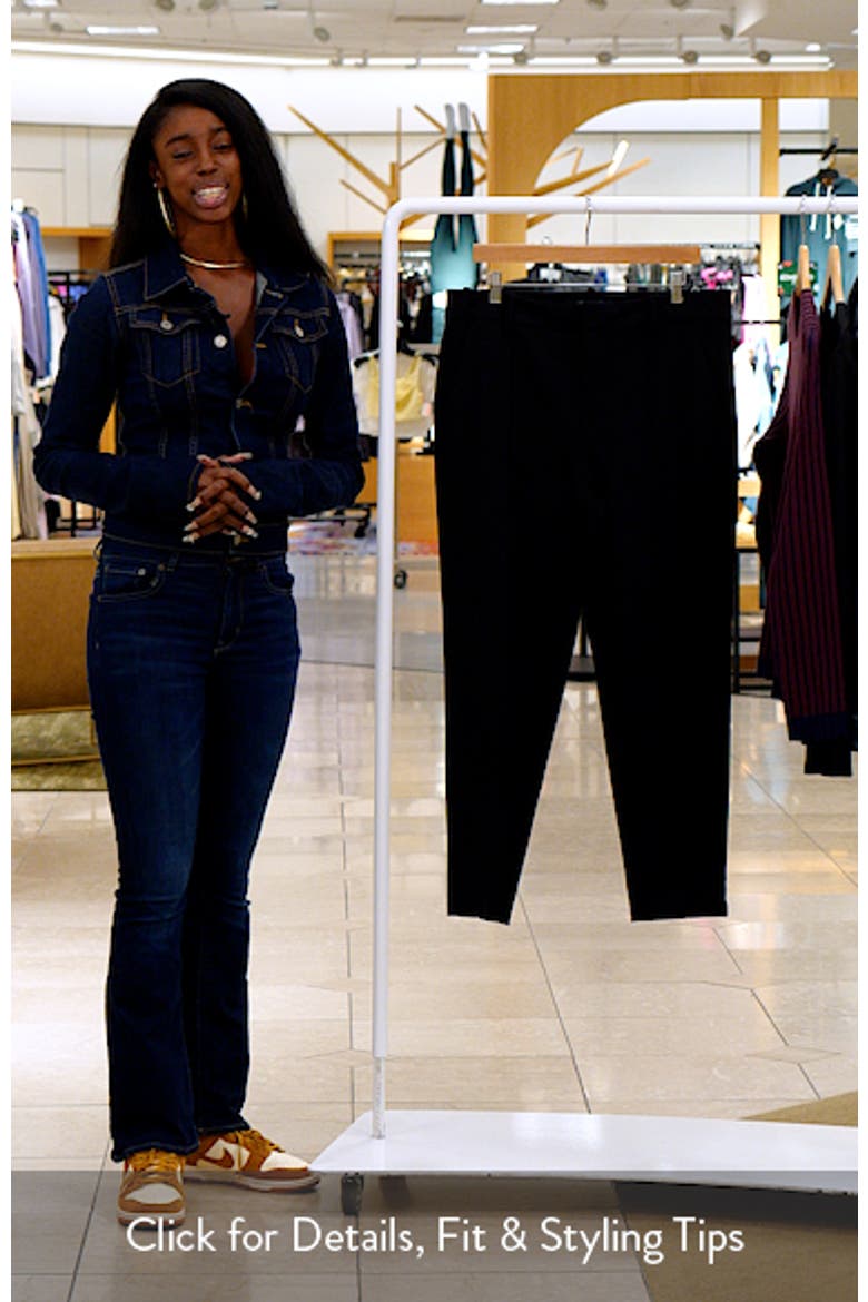 Gemma High Waist Ankle Cigarette Ponte Pants video